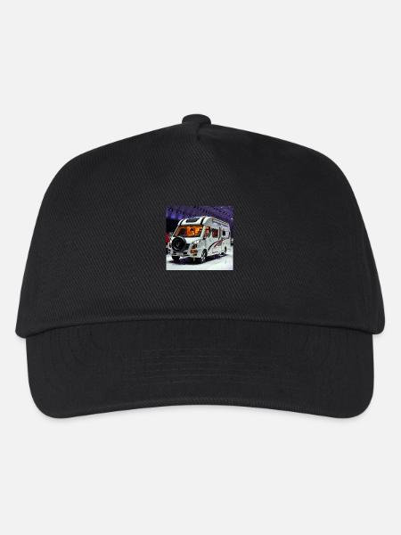 Luxus-Wohnwagen - Kinder Basecap - Schwarz