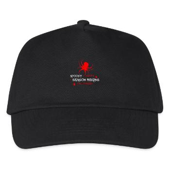 Halloween Spinne Gruselzeit - Kinder Basecap - Schwarz - Vorne