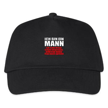 Ich bin ein Mann ich kann Dinge schon vergessen - Kinder Basecap - Schwarz - Vorne