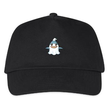 Hai Halloween Lustig Geist - Kinder Basecap - Schwarz - Vorne
