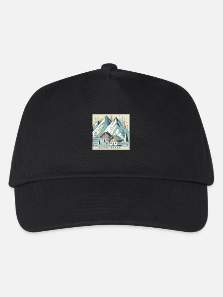 Alpiner Traum - Kinder Basecap - Schwarz