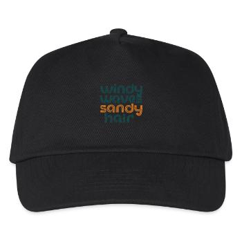 windy waves - Kinder Basecap - Schwarz - Vorne