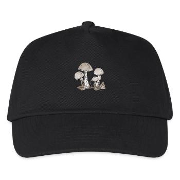 Pilze - Kinder Basecap - Schwarz - Vorne