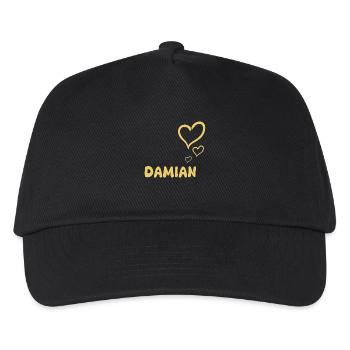 First name Damian - Kids’ Baseball Cap - black - Front