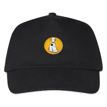 Halloween Ghost with a Balloon funny scary ghost - Kids’ Baseball Cap - black - Front