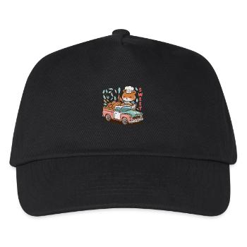 Kawaii Bear Selling Sweet Potato - Kids’ Baseball Cap - black - Front