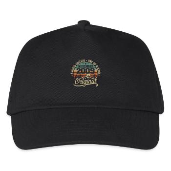 Retro November - November 2009 Geburtstagsgeschenk - Kinder Basecap - Schwarz - Vorne