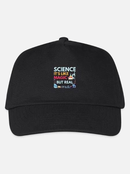 science it's like magic but real - Kids’ Baseball Cap - black