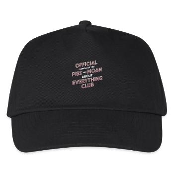 Member of Piss and Moan Club 9 - Kinder Basecap - Schwarz - Vorne