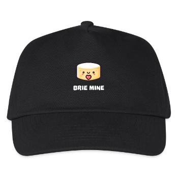 Brie Mine Fromage mignon - Casquette de baseball Enfant - noir - Devant