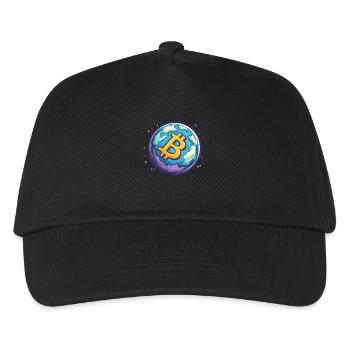 Bitcoin Planet: The Future of Global Finance! - Kids’ Baseball Cap - black - Front