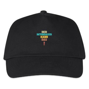 Gift for concrete worker - Kids’ Baseball Cap - black - Front