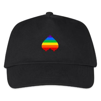 arc-en-ciel - Casquette de baseball Enfant - noir - Devant