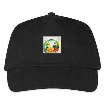 Cheerful vegetables - Kids’ Baseball Cap - black - Front