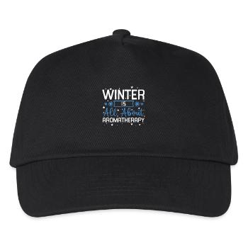 Winter Is All About Aromatherapy Bliss - Kids’ Baseball Cap - black - Front