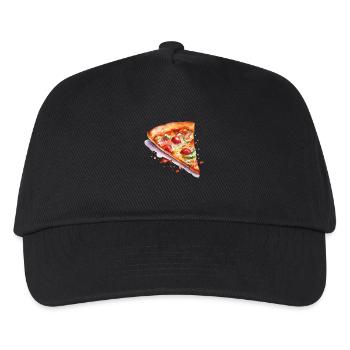 pizza - Casquette de baseball Enfant - noir - Devant