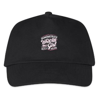 Strength and self-confidence in karate - Kids’ Baseball Cap - black - Front