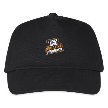I Only Give Negative Feedback 4 - Kinder Basecap - Schwarz - Vorne