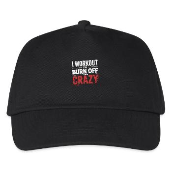 I Workout To Burn Off The Crazy 10 - Kinder Basecap - Schwarz - Vorne