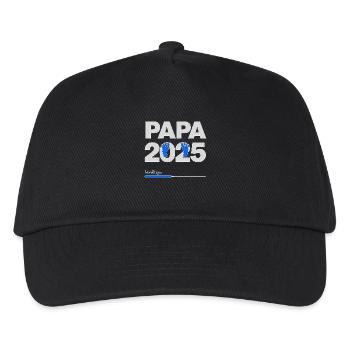 Dad 2025 Loading Fathers Gift - Kids’ Baseball Cap - black - Front