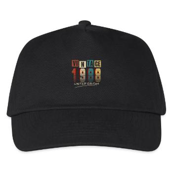 Vintage 1988: Limited Edition - 37th Anniversary. - Kids’ Baseball Cap - black - Front