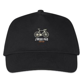 ICH KANN KEIN FAHRRAD HABEN - HUMOR - PINK - Kinder Basecap - Schwarz - Vorne