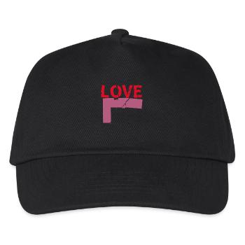 Love - Kinder Basecap - Schwarz - Vorne