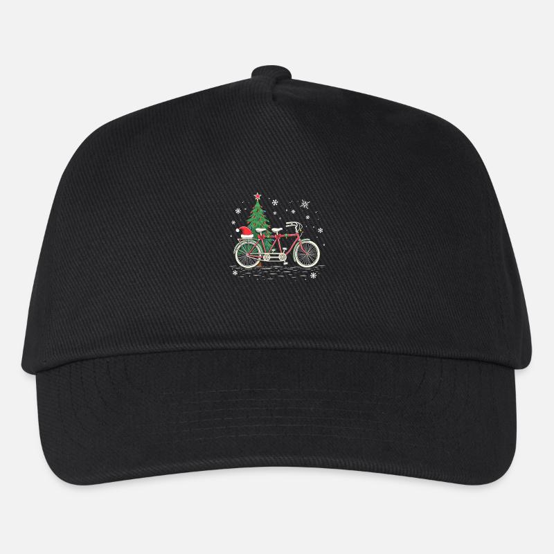 Fahrrad Weihnachtsbeleuchtung Road Cycling - Kinder Basecap - Schwarz