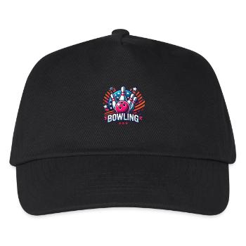 Bowling Logo - Kinder Basecap - Schwarz - Vorne