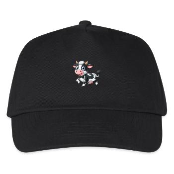 Cow happy - Kids’ Baseball Cap - black - Front
