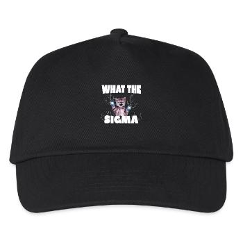 Ähm Was Der Sigma Bro - Kinder Basecap - Schwarz - Vorne