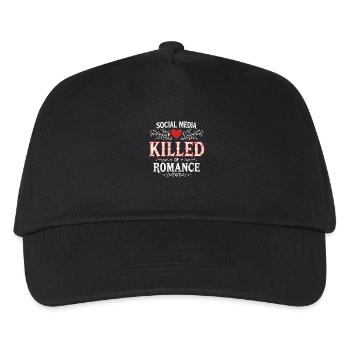 Social Media Killed the Romance - Kinder Basecap - Schwarz - Vorne