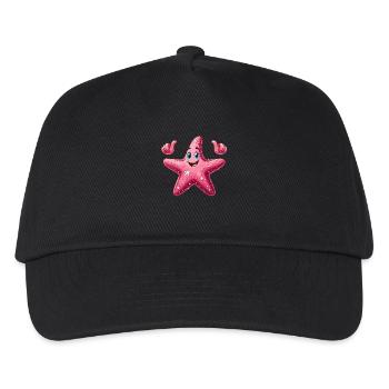 Seestern - Kinder Basecap - Schwarz - Vorne