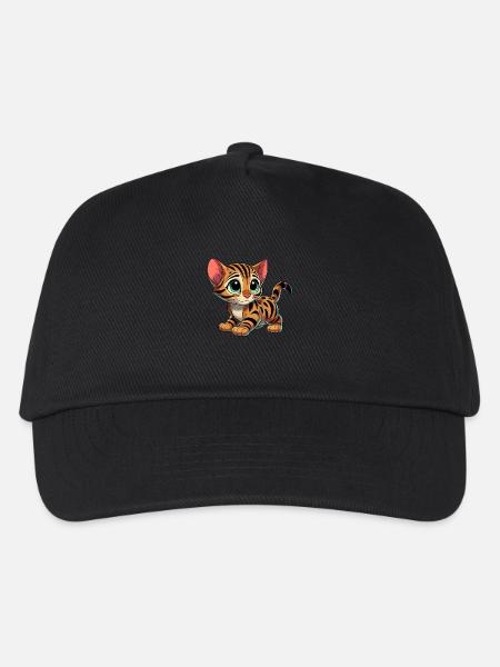 Bébé chat Bengal - Casquette de baseball Enfant - noir