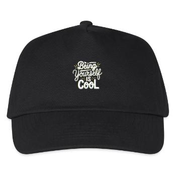 Being Yourself Is Cool 19 - Kinder Basecap - Schwarz - Vorne