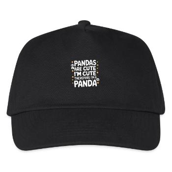 Panda Bear Panda Animal Pandas - Kids’ Baseball Cap - black - Front