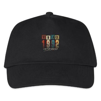 Vintage 1992: Limited Edition - 33rd Anniversary. - Kids’ Baseball Cap - black - Front