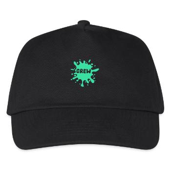 crew klecks - Kinder Basecap - Schwarz - Vorne