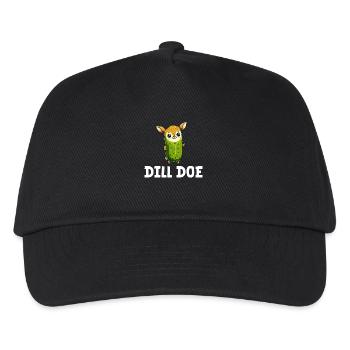 Dill Doe Lustiger Wortwitz Essiggurke Hirsch - Kinder Basecap - Schwarz - Vorne