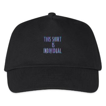 Individuelles Design Fun Spruch - Kinder Basecap - Schwarz - Vorne