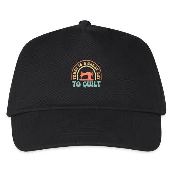 Today Is A Great Day To Quilt Quilting Sewing - Kids’ Baseball Cap - black - Front