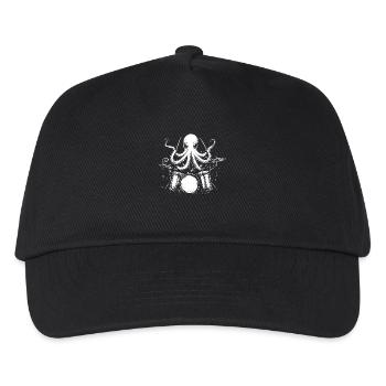 Octopus Kraken Drums Drums Music - Kids’ Baseball Cap - black - Front