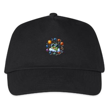 Mathe Spiel - Kinder Basecap - Schwarz - Vorne