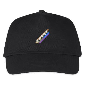 Rétro minimaliste polyédrique jeu de dés de table RPGP - Casquette de baseball Enfant - noir - Devant