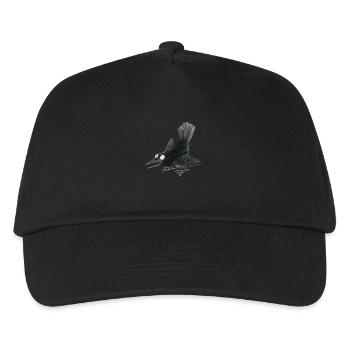 Rabenkrähe 2 - Kinder Basecap - Schwarz - Vorne