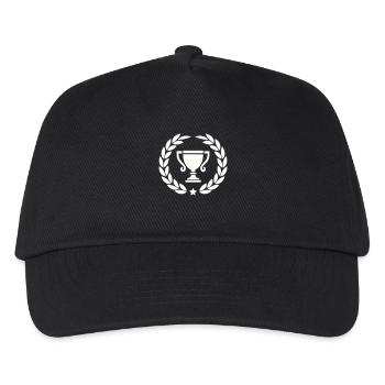 Cup laurel wreath - Kids’ Baseball Cap - black - Front