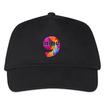 NEUF 9 ANS GARÇON 9E ANNIVERSAIRE - Casquette de baseball Enfant - noir - Devant