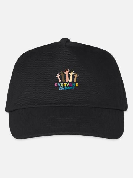 Everyone Welcome Hands - Kinder Basecap - Schwarz
