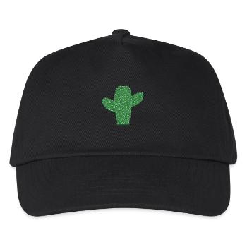 Kaktus - Kinder Basecap - Schwarz - Vorne