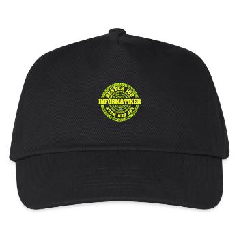 Geschenk für Informatiker - Kinder Basecap - Schwarz - Vorne